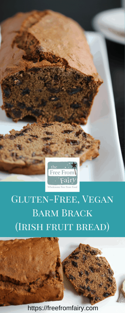 Make this gluten free fruit loaf (Barmbrack) recipe with this simple #glutenfree #dairyfree #eggfree recipe from the Free From Fairy. It uses her revolutionary wholegrain gluten-free flour blend.